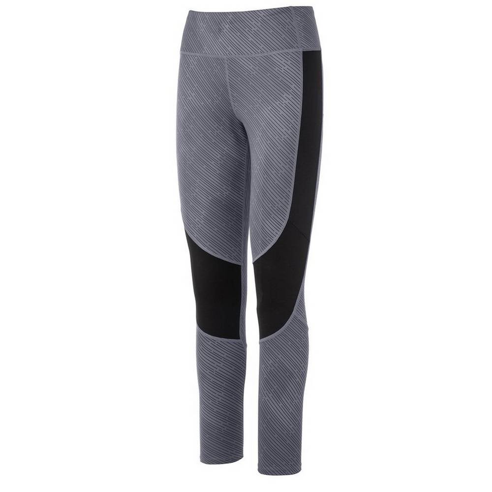 Mizuno Women's April Ross Impulse Long Volleyball Tights Grey/Black (440658-GTN)